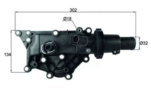 Thermostaat, koelvloeistof MAHLE TH 59 89)