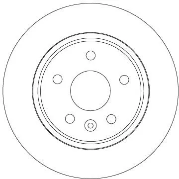 Remschijf TRW DF6846)