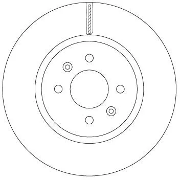 Remschijf TRW DF6842)