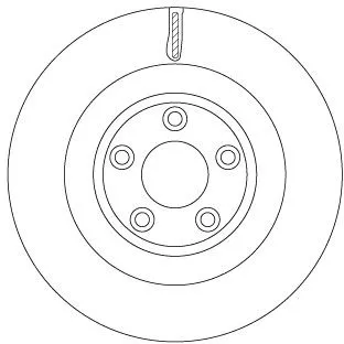 Remschijf TRW DF6816S)