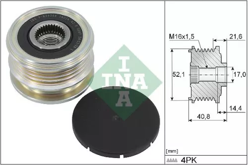 Vrijloopkoppeling van de dynamo Schaeffler INA 535 0345 10)