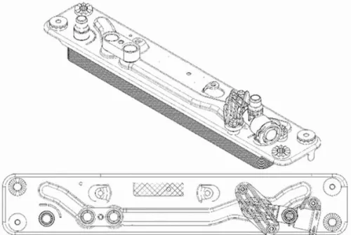 Oliekoeler, automatische transmissie MAHLE CLC 182 000P)