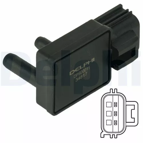 Sensor, uitlaatdruk DELPHI DPS00011)