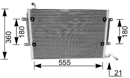 Condensor, airconditioning MAHLE AC 172 000S)