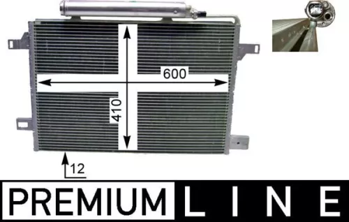 Condensor, airconditioning MAHLE AC 369 000P)