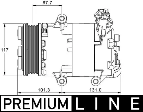 Compressor, airconditioning MAHLE ACP 1330 000P)