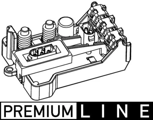 Regelaar, interne ventilator MAHLE ABR 30 000P)