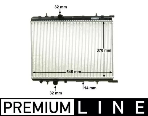 Radiator, engine cooling MAHLE CR 515 000P)