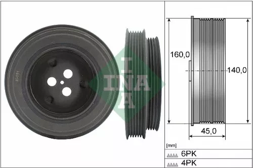 Riempoelie, krukas Schaeffler INA 544 0131 10)
