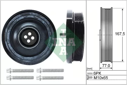 Riempoelieset, krukas Schaeffler INA 544 0137 20)
