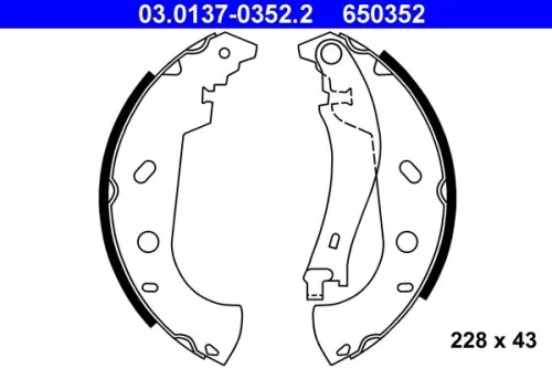 Remblokkenset ATE 03.0137-0352.2)