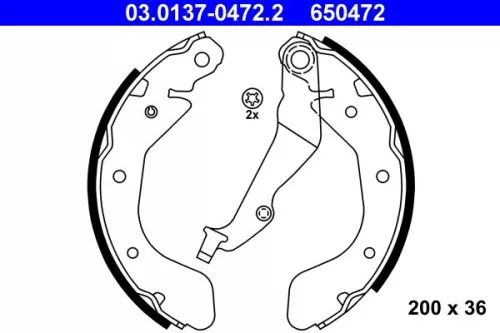 Remblokkenset ATE 03.0137-0472.2)