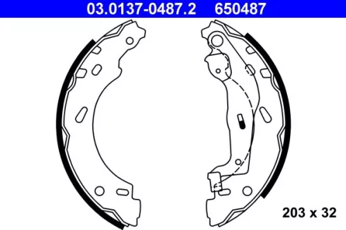 Remblokkenset ATE 03.0137-0487.2)