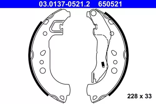 Remblokkenset ATE 03.0137-0521.2)