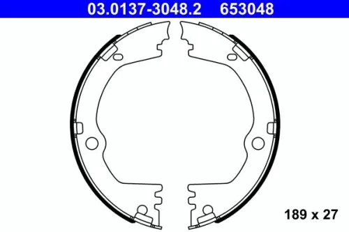 Remblokkenset, parkeerrem ATE 03.0137-3048.2)