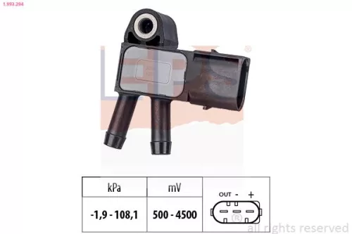Air Pressure Sensor, altitude adaption EPS 1.993.294)