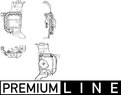 Aandrijfmechanisme, mengklep MAHLE AA 17 000P)