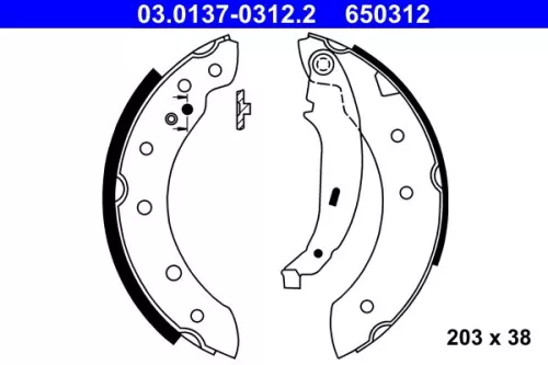Remblokkenset ATE 03.0137-0312.2)