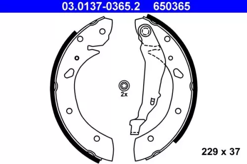 Remblokkenset ATE 03.0137-0365.2)