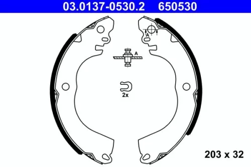 Remblokkenset ATE 03.0137-0530.2)