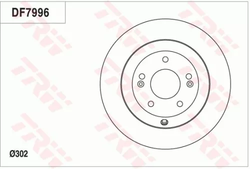 Remschijf TRW DF7996)