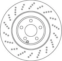 Remschijf TRW DF6668S)