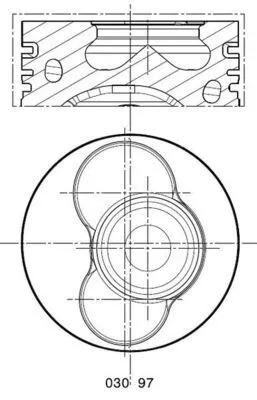 Piston MAHLE 030 97 00)