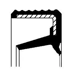 Asafdichting, handgeschakelde transmissie CORTECO 01033405B)