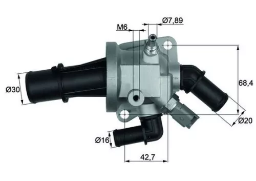 Thermostaat, koelvloeistof MAHLE TI 164 88)