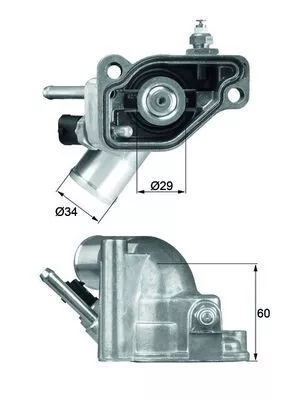 Thermostaat, koelvloeistof MAHLE TI 5 92)