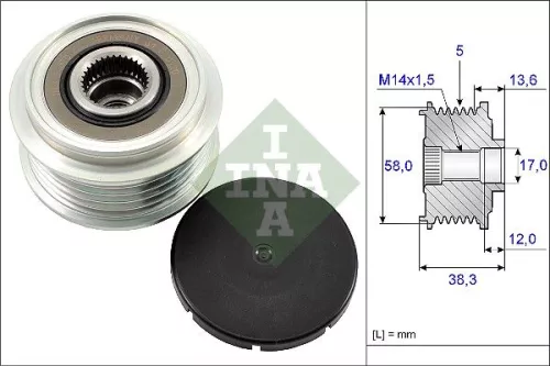 Alternator Freewheel Clutch Schaeffler INA 535 0184 10)