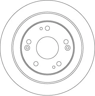 Remschijf TRW DF6526)
