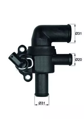 Thermostaat, koelvloeistof MAHLE TI 53 90)
