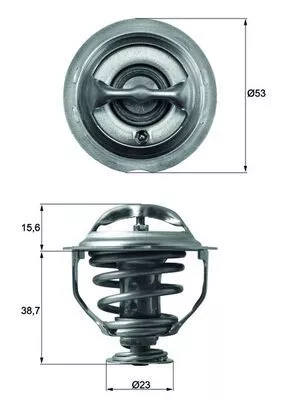 Thermostaat, koelvloeistof MAHLE TX 117 95D)