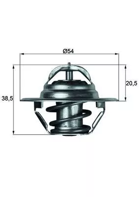 Thermostaat, koelvloeistof MAHLE TX 3 83D)