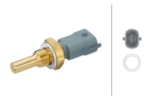 Sensor, coolant temperature HELLA 6PT 009 107-611)