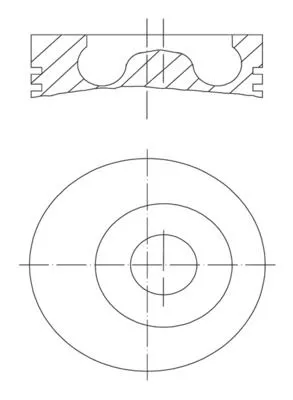 Piston MAHLE 016 02 00)