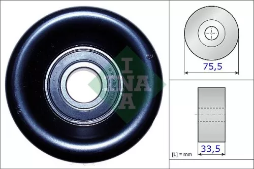 Spanrol, V-geribbelde riem Schaeffler INA 531 0827 10)