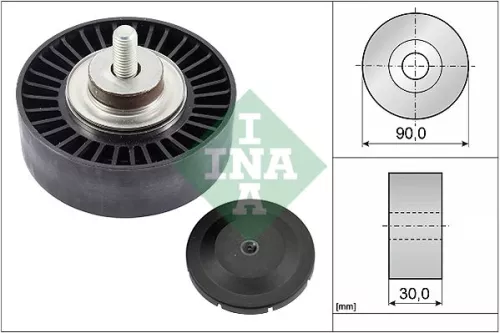 Ombuigings-/geleidingspoelie, V-geribbelde riem Schaeffler INA 532 0752 10)