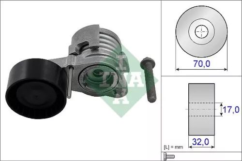 Riemspanner, V-geribbelde riem Schaeffler INA 534 0432 10)