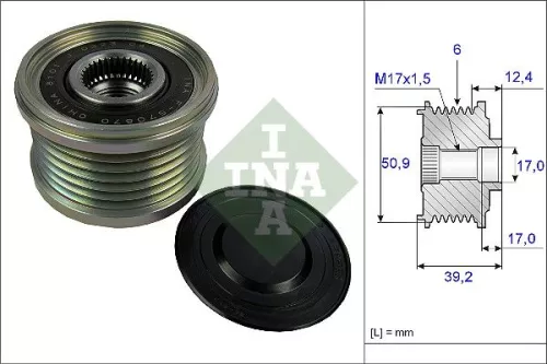 Vrijloopkoppeling van de dynamo Schaeffler INA 535 0247 10)