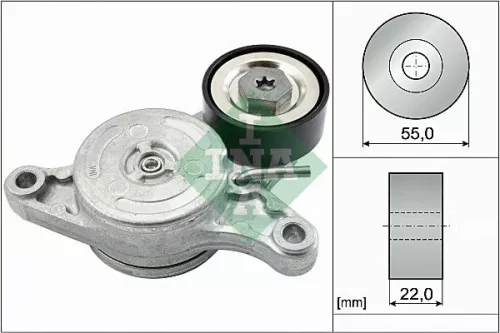 Riemspanner, V-geribbelde riem Schaeffler INA 534 0420 10)