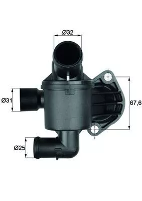 Thermostaat, koelvloeistof MAHLE TI 35 87)
