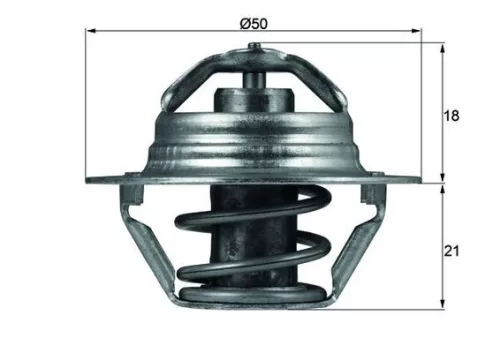 Thermostaat, koelvloeistof MAHLE TX 100 89D)