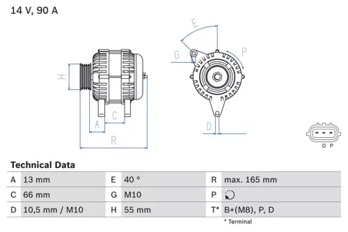 Dynamo BOSCH 0 986 082 430)