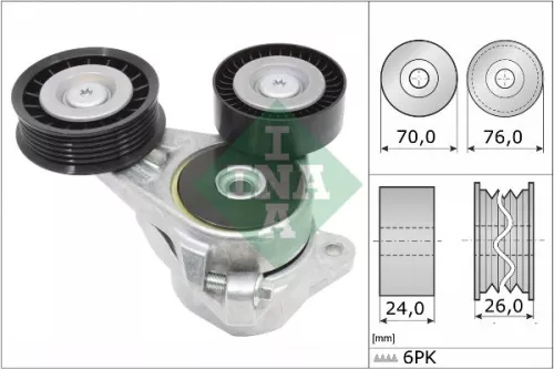 Riemspanner, V-geribbelde riem Schaeffler INA 534 0309 10)