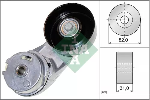 Riemspanner, V-geribbelde riem Schaeffler INA 534 0372 10)