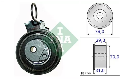 Spanrol, distributieriem Schaeffler INA 531 0532 10)
