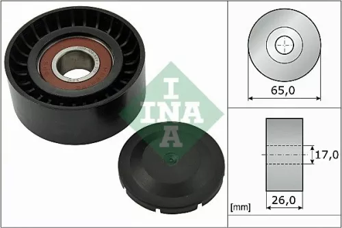 Ombuigings-/geleidingspoelie, V-geribbelde riem Schaeffler INA 532 0557 10)