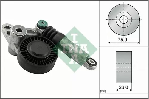 Riemspanner, V-geribbelde riem Schaeffler INA 534 0356 10)